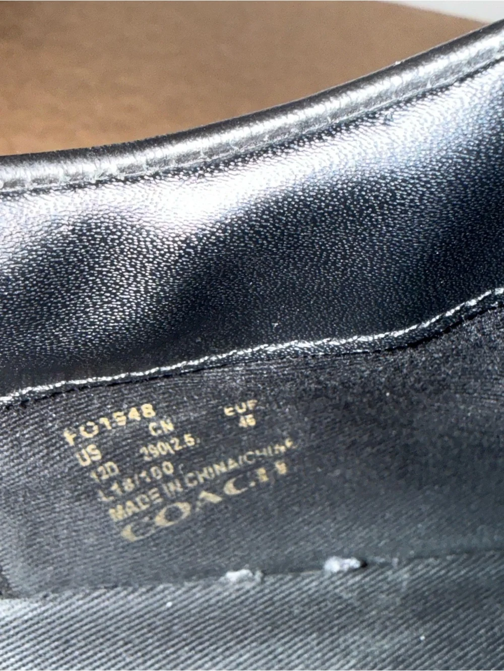 Coach Men's Black Leather Low-Top Sneakers